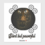 Silent but Powerful Tiger Sticker