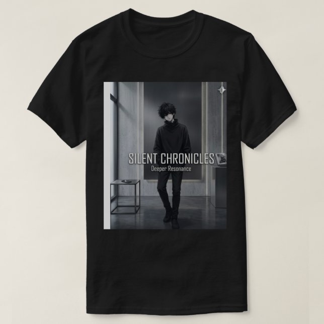Silent Chronicles Deeper Resonance Anime Aesthetic T-Shirt (Design Front)