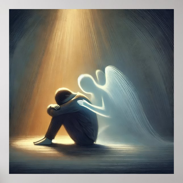 Silent Comfort Angel of Light Spiritual Healing  Poster (Front)