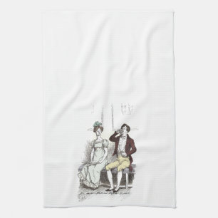 Silent Darcy - Jane Austen Pride and Prejudice Kitchen Towel