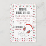Silent disco birthday invitation headphones