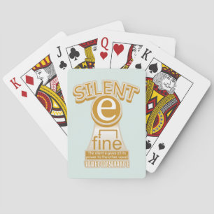 Silent E English Language Phonics Rule Poker Cards