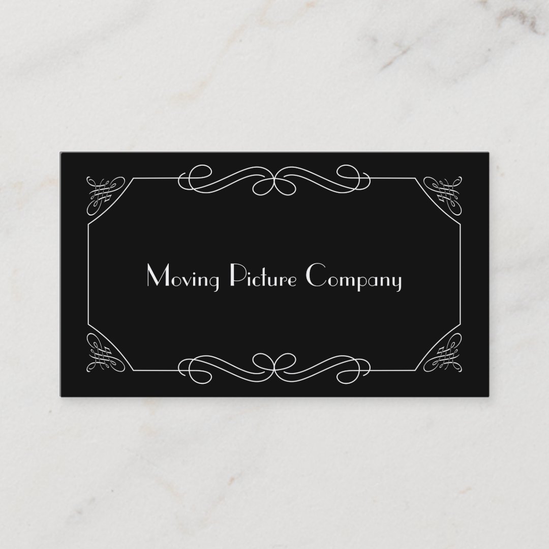 Silent Film Intertitle Business Card | Zazzle