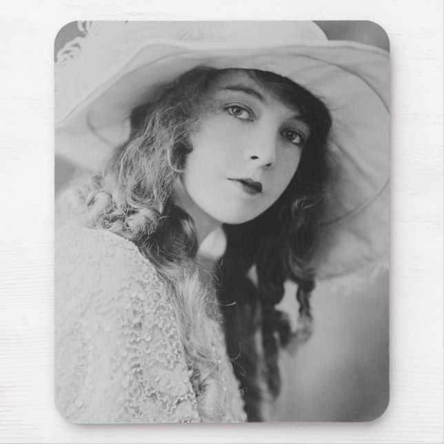Silent Film Star Lillian Gish Mouse Pad (Front)