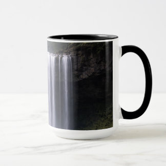 Silent Forest Waterfall – Calm Nature Landscape Mug