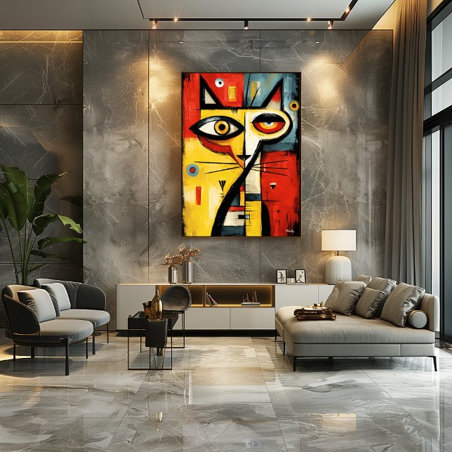 Silent Gaze — Contemporary Abstract Expressionism Poster (Creator Uploaded)