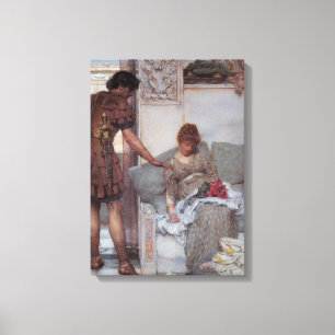 Silent Greeting (by Lawrence Alma-Tadema) Canvas Print