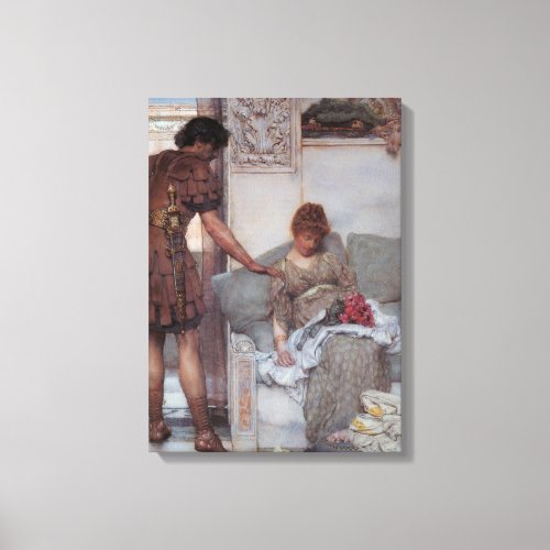 Silent Greeting by Lawrence Alma_Tadema Canvas Print