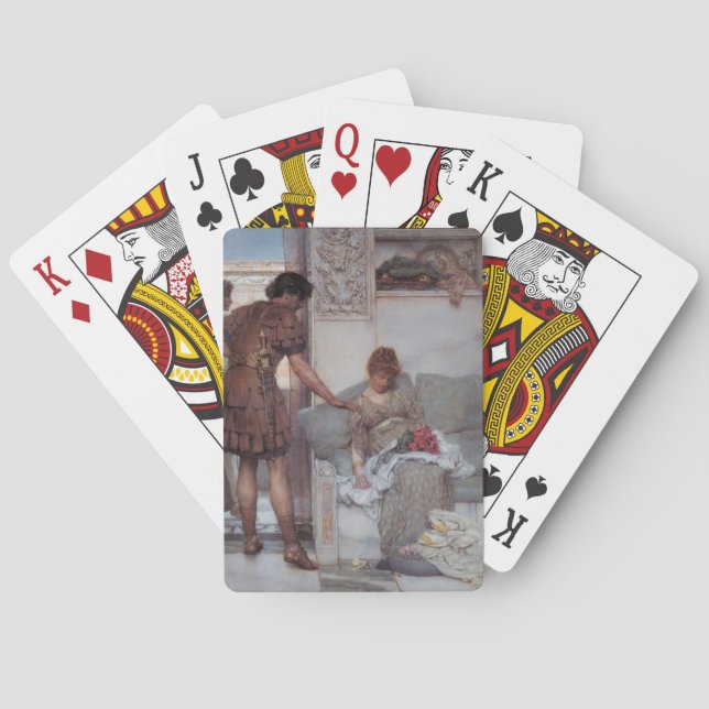 Silent Greeting (by Lawrence Alma-Tadema) Poker Cards (Back)