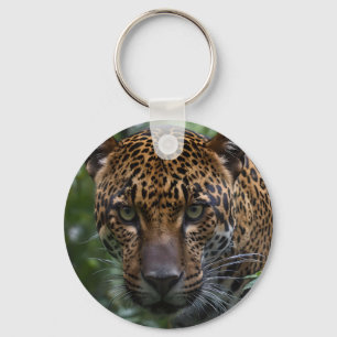 "Silent Hunter: The Jaguar Stalks the Forest" Keychain