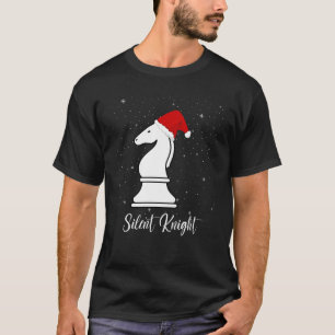 Silent Knight chess piece Christmas carol pun T-Shirt