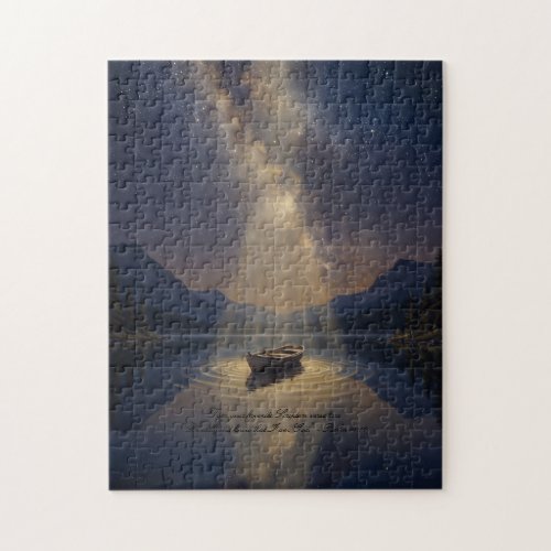 Silent Lake & Starry Night Jigsaw Puzzle