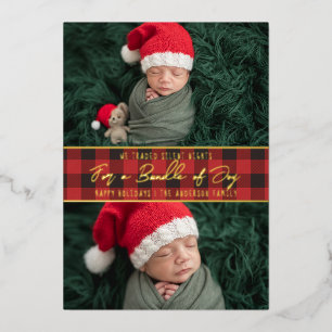 Silent-Less Nights Christmas Birth Announcement