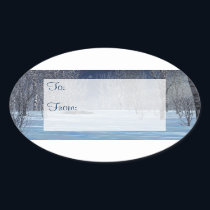 Silent Light Gift Tag Stickers