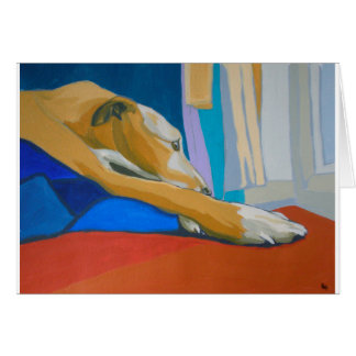 'Silent Longing' - Yellow lurcher Cards