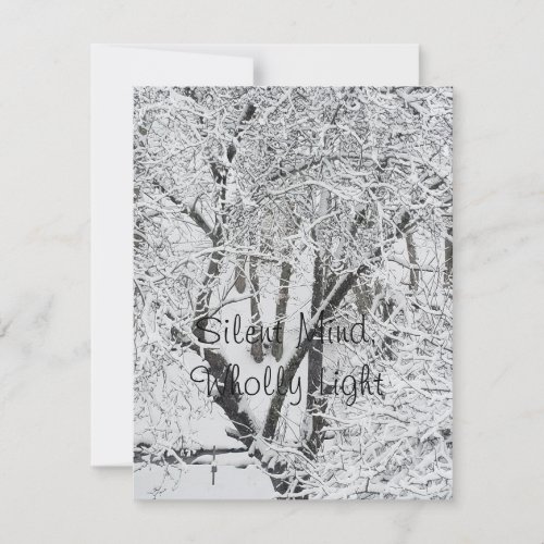 Silent Mind Wholly Light Holiday Card