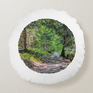 Silent moments - round deco cushions with a natura