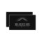 Silent Mountain Peaks Black Business Card