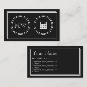"Silent Movie" Accountant Business Cards