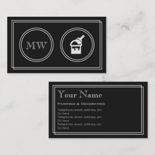 "Silent Movie" Decorator Business Cards