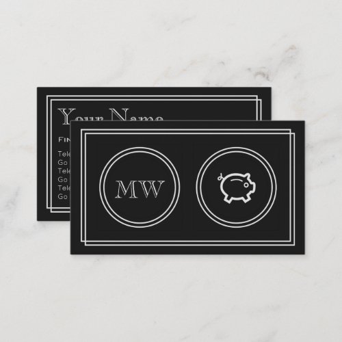 Silent Movie Financial Advisor Business Cards