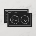 &quot;silent Movie&quot; Golf Instructor Business Cards at Zazzle