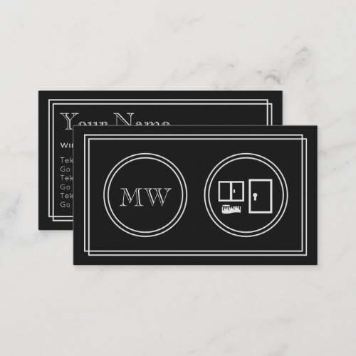Silent Movie Windows and Doors Business Cards