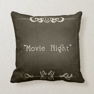 SILENT MOVIES "Movie Night" Throw Pillow