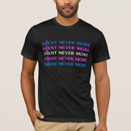 Silent Never More Trans Pride T_Shirt
