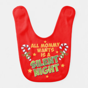 Silent Night Baby Bib