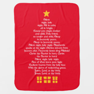 Silent Night Baby Blanket