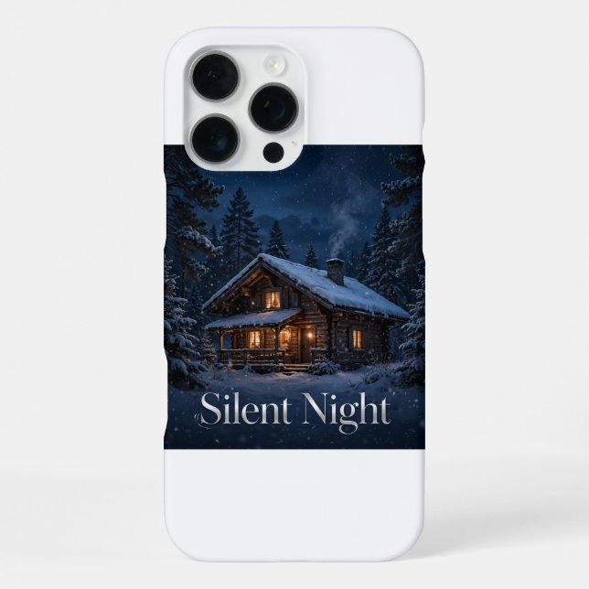 Silent Night Cabin iPhone Case (Back)