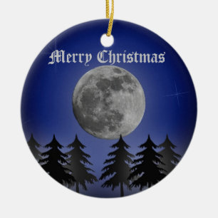 SILENT NIGHT CERAMIC ORNAMENT