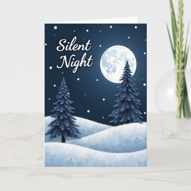 Silent Night Christmas Card (Front)