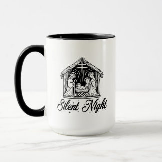Silent Night - Christmas Nativity Scene Mug