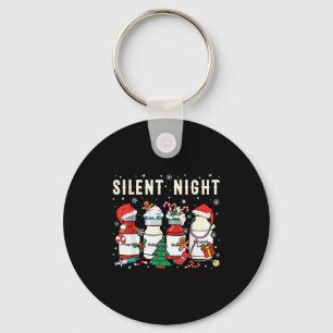 Silent Night Christmas Nurse Medical Profol Doctor Keychain