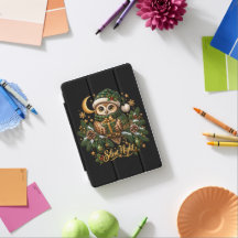 Silent Night Christmas Owl iPad Smart Case