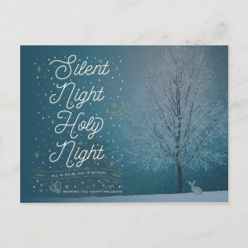 SILENT NIGHT  Christmas Postcard