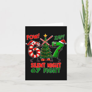 Silent Night Christmas Tree 67 Pajamas Funny Six S Card