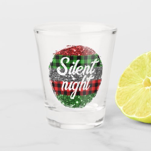 Silent Night Create Your Own Custom Christmas Shot Glass
