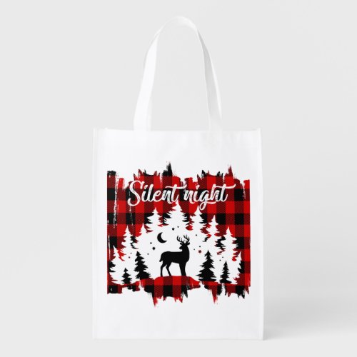 SILENT NIGHT GROCERY BAG