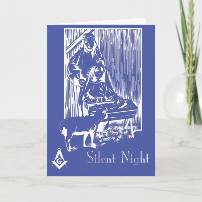 Silent Night Holiday Card (Front)