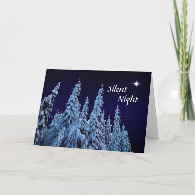 Silent Night Holiday Card (Front)