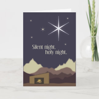 Silent Night Holiday Card