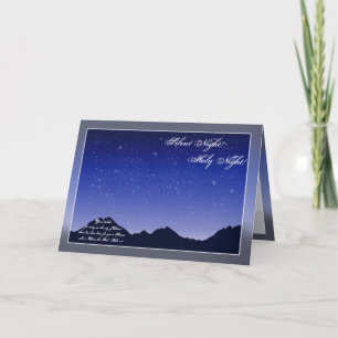 Silent Night Holy Christmas Card