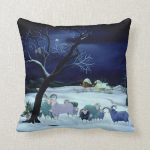 Silent Night Holy Night 1995 Throw Pillow