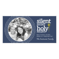 Silent Night, Holy Night Christian Christmas Card