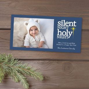 Silent Night, Holy Night Christian Holiday Card