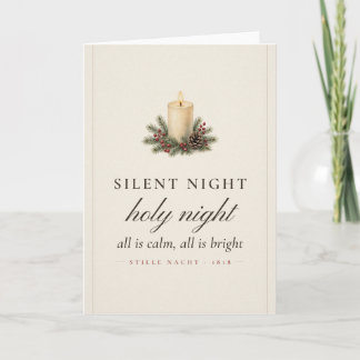 Silent Night Holy Night Christmas Card