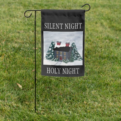 Silent Night Holy Night Christmas Garden Flag